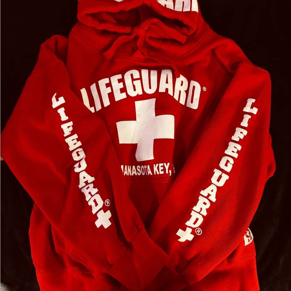 Red Lifeguard Hoodie